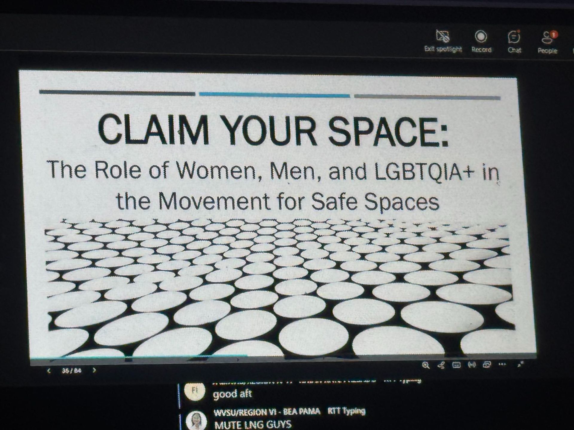 My experience on CLAIM YOUR SPACE WEBINAR conducted on April 18, 2026.