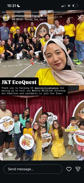 volunteering with Just Keep Thinking!