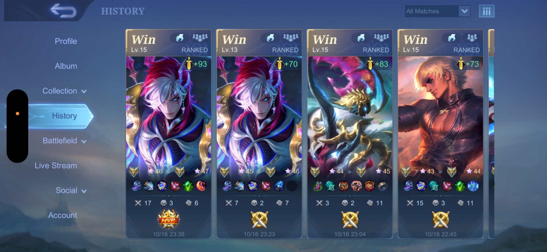 I aspire to be like sung jin woo😈 and I play games sometimes such as ml, Fortnite , garden scapes, candy crush and monster hunter rise. Pm to add in me any of these games.