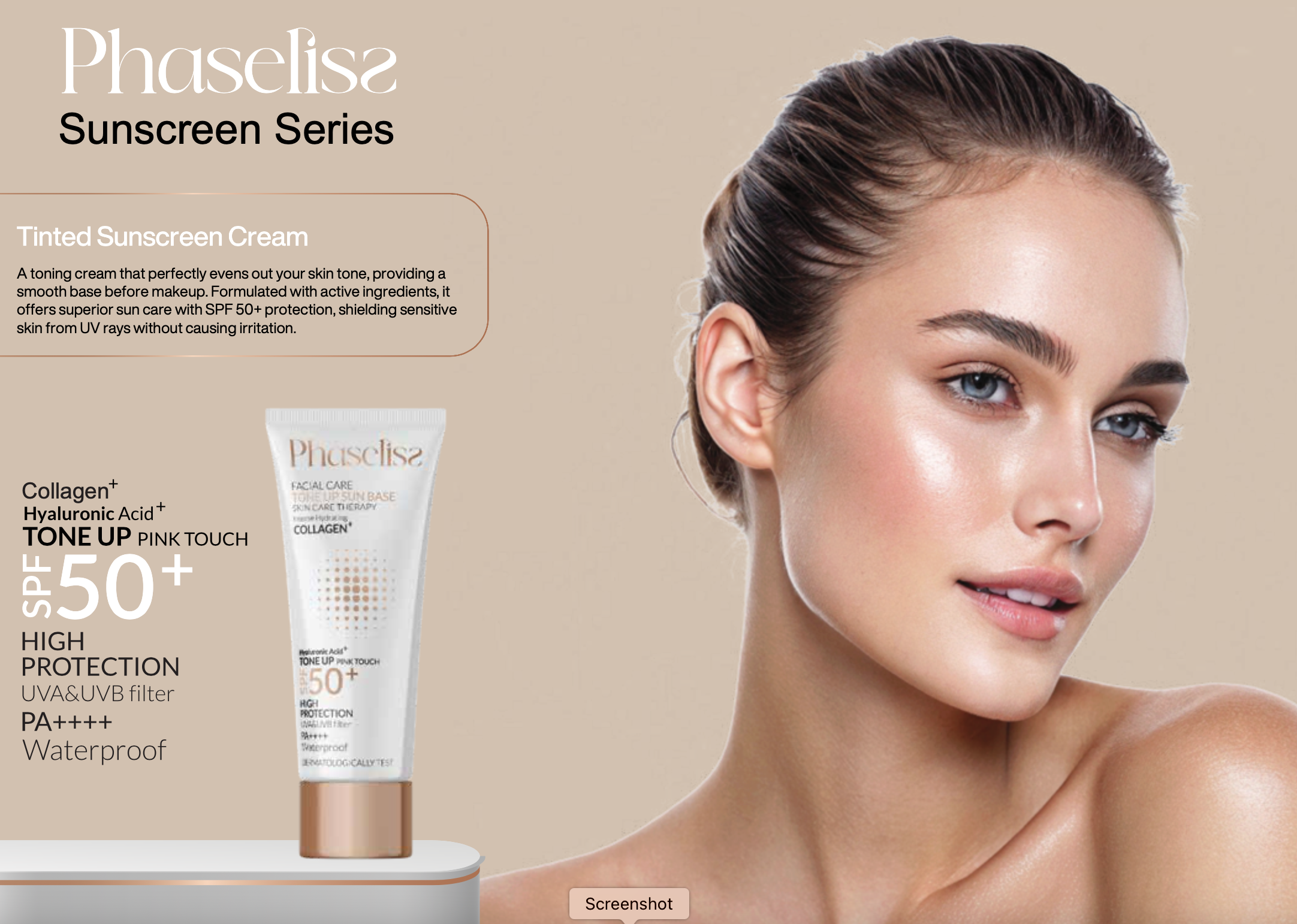 PHASELISS Facial Care Tone Up Bronze Touch (40 ml) - Image 3
