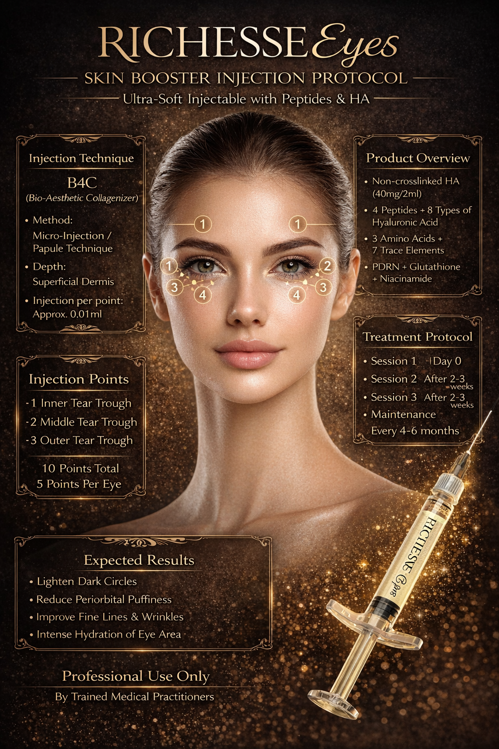 Richesse Eyes Skin Booster (1x1.1ml) DNA Salmon - Image 3