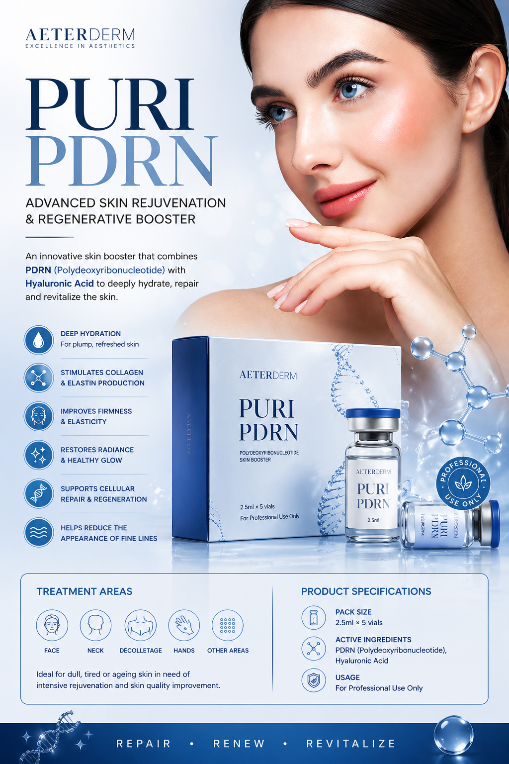 Puri PDRN Skin Booster (5x2.5ml) - Image 2