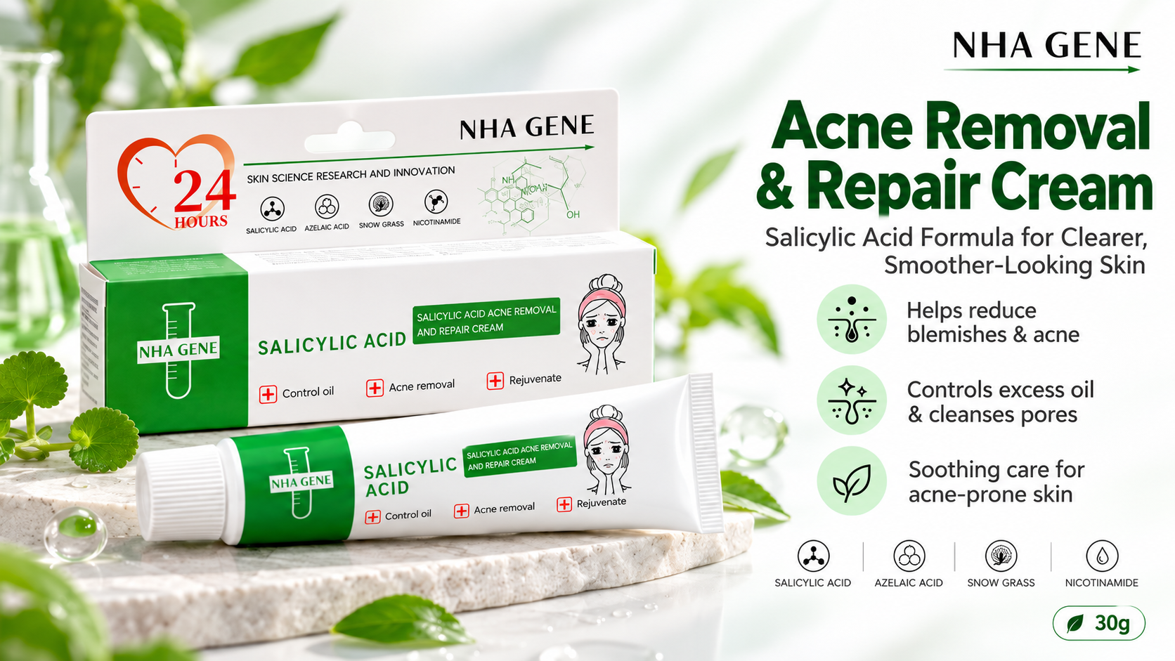 Salicylic Acid Acne Removal & Repair Cream (30g)
