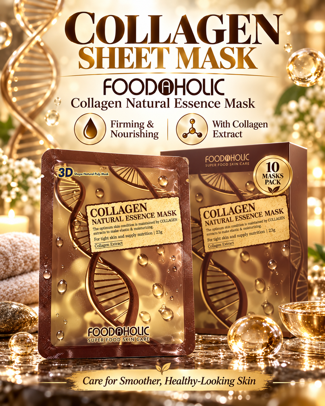 Collagen Natural Faice Mask (10 Sheet)