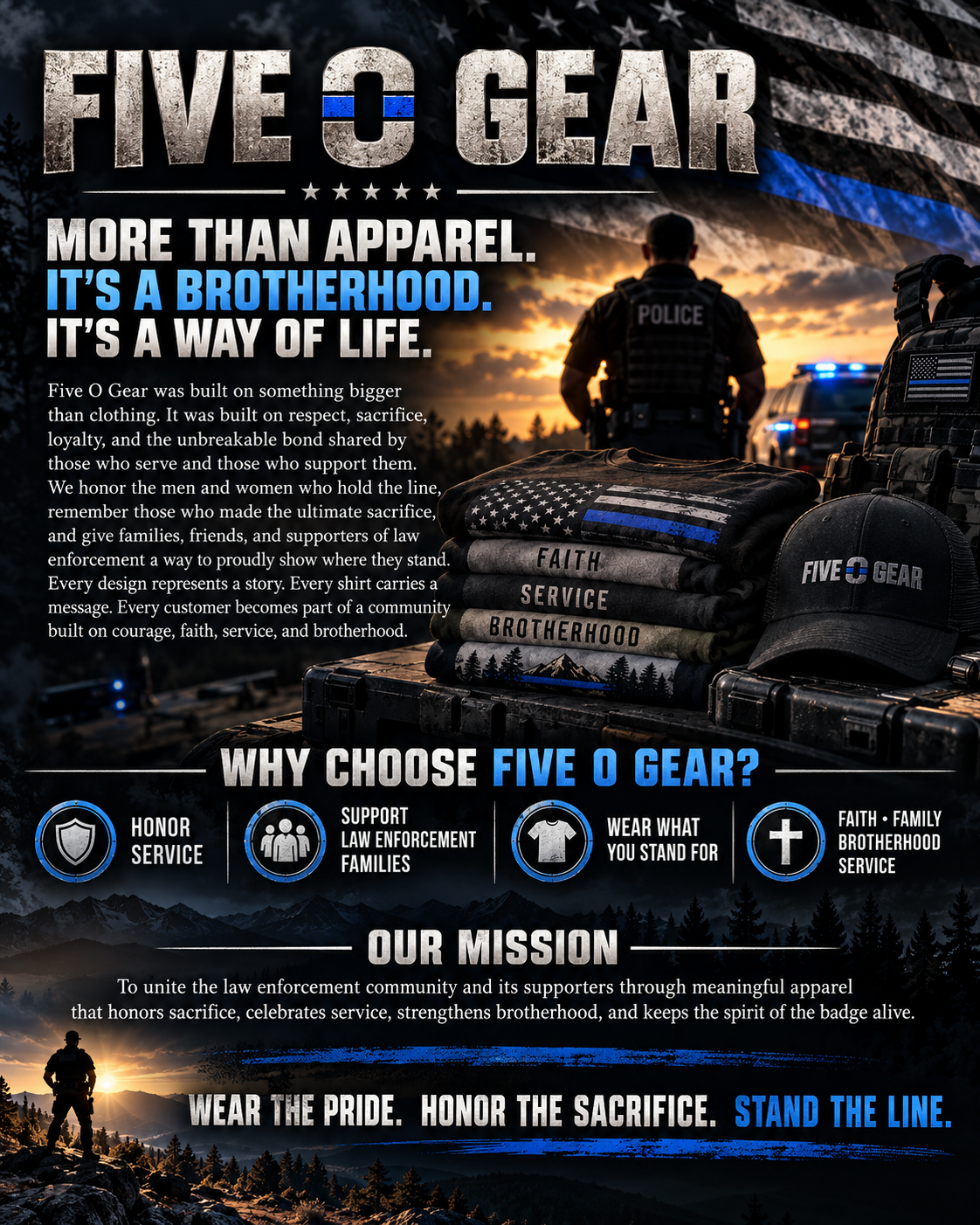 Five O Gear — Honor the Line