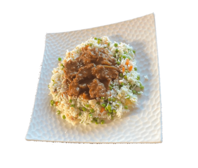 Bœuf chinois accompagné de son riz parfumé