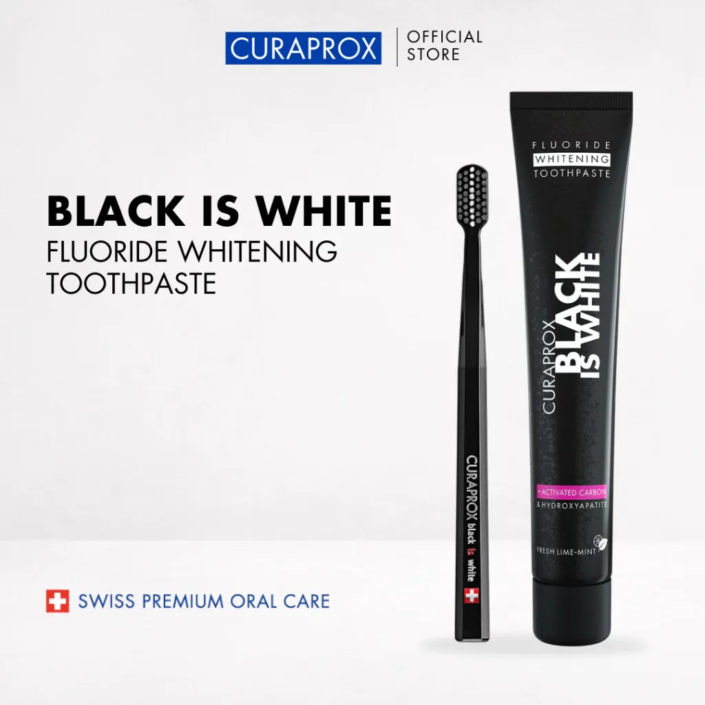 Toothpaste Black is white, 90 ml, with toothbrush
