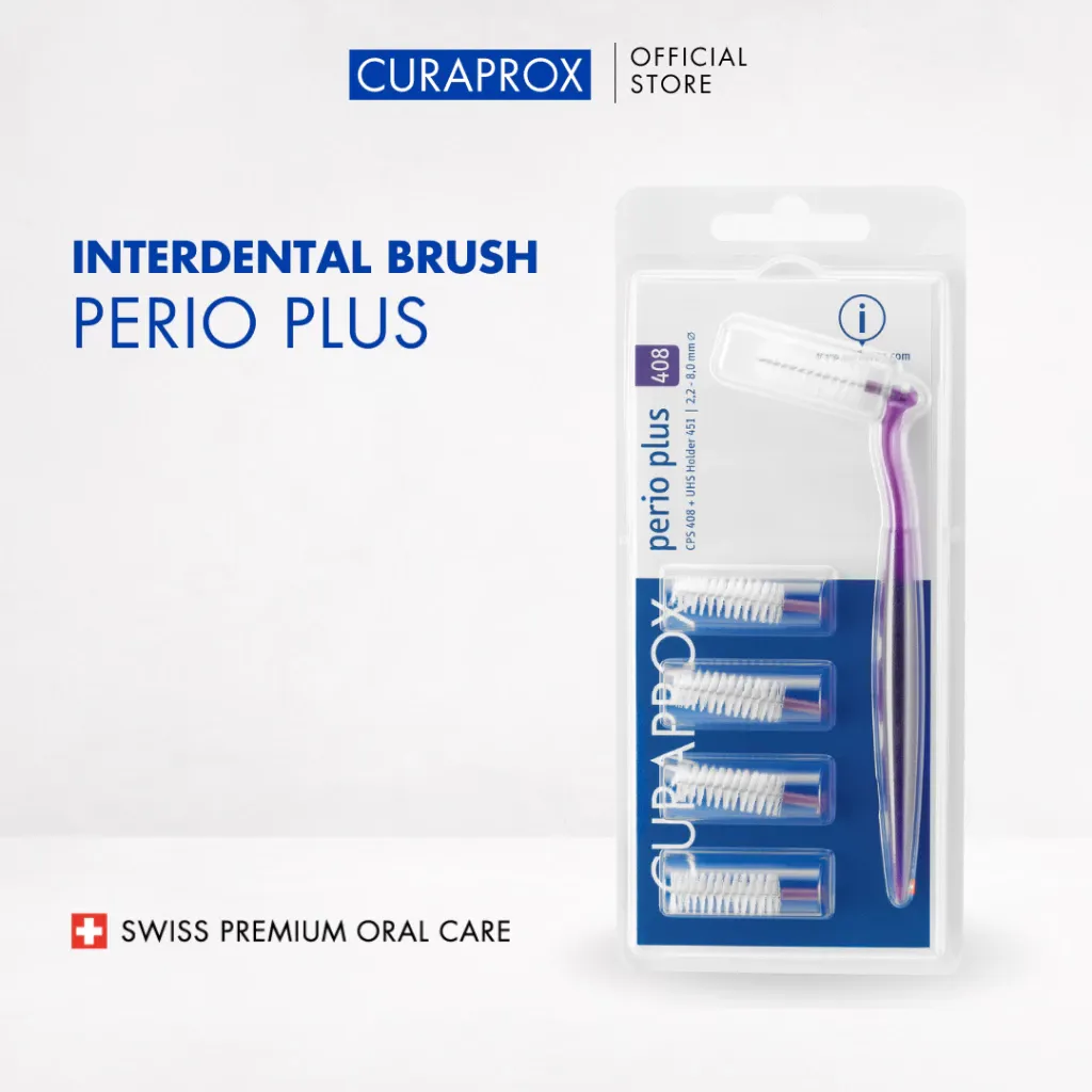 Curaprox Perio Plus Interdental Brush for Braces and Big Teeth Gaps 3 Size Gum Care