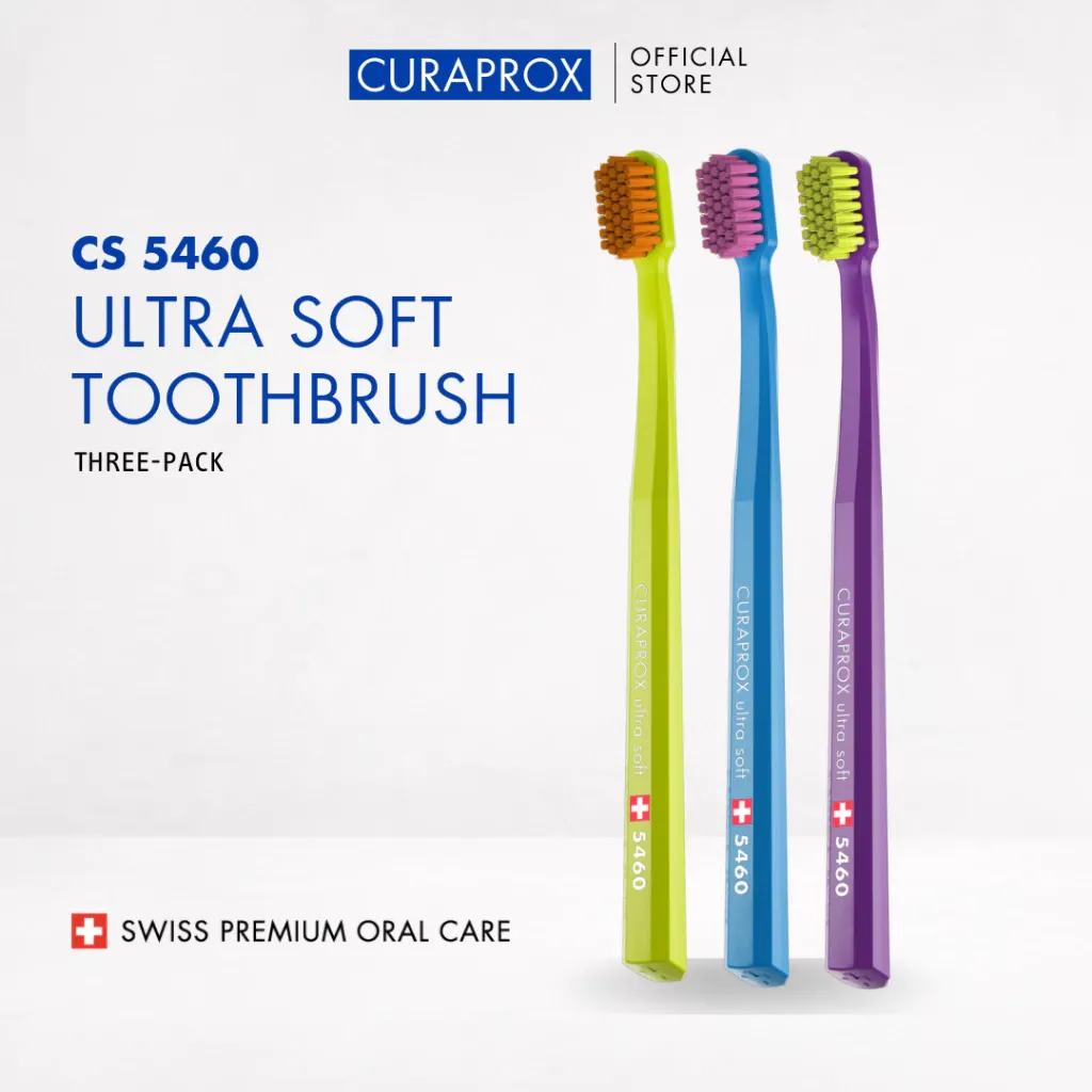 Curaprox Ultra Soft Three Pack Toothbrush 3Pcs CS 5460 Bristles For Sensitive Gum