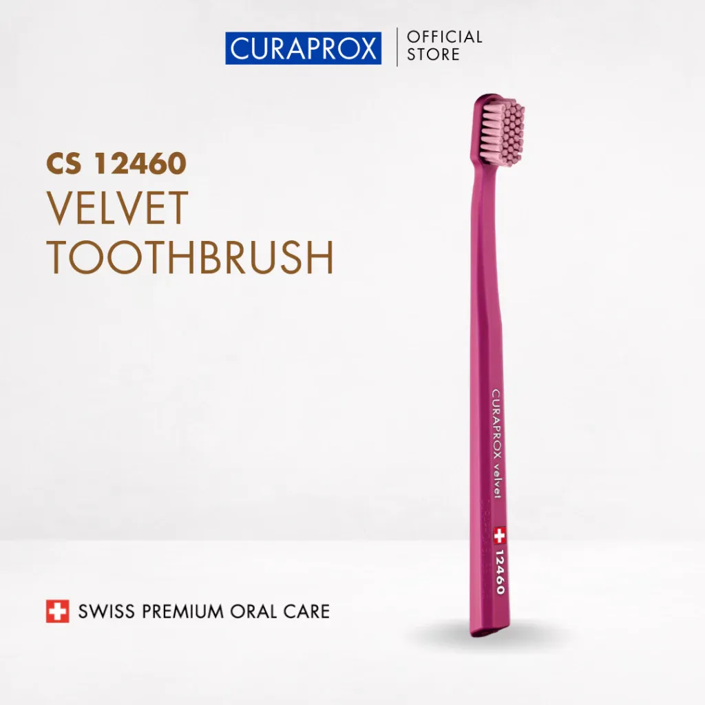 Curaprox Premium Quality CS 12460 Velvet Toothbrush Gold Standard for Gentle Cleaning 1pc