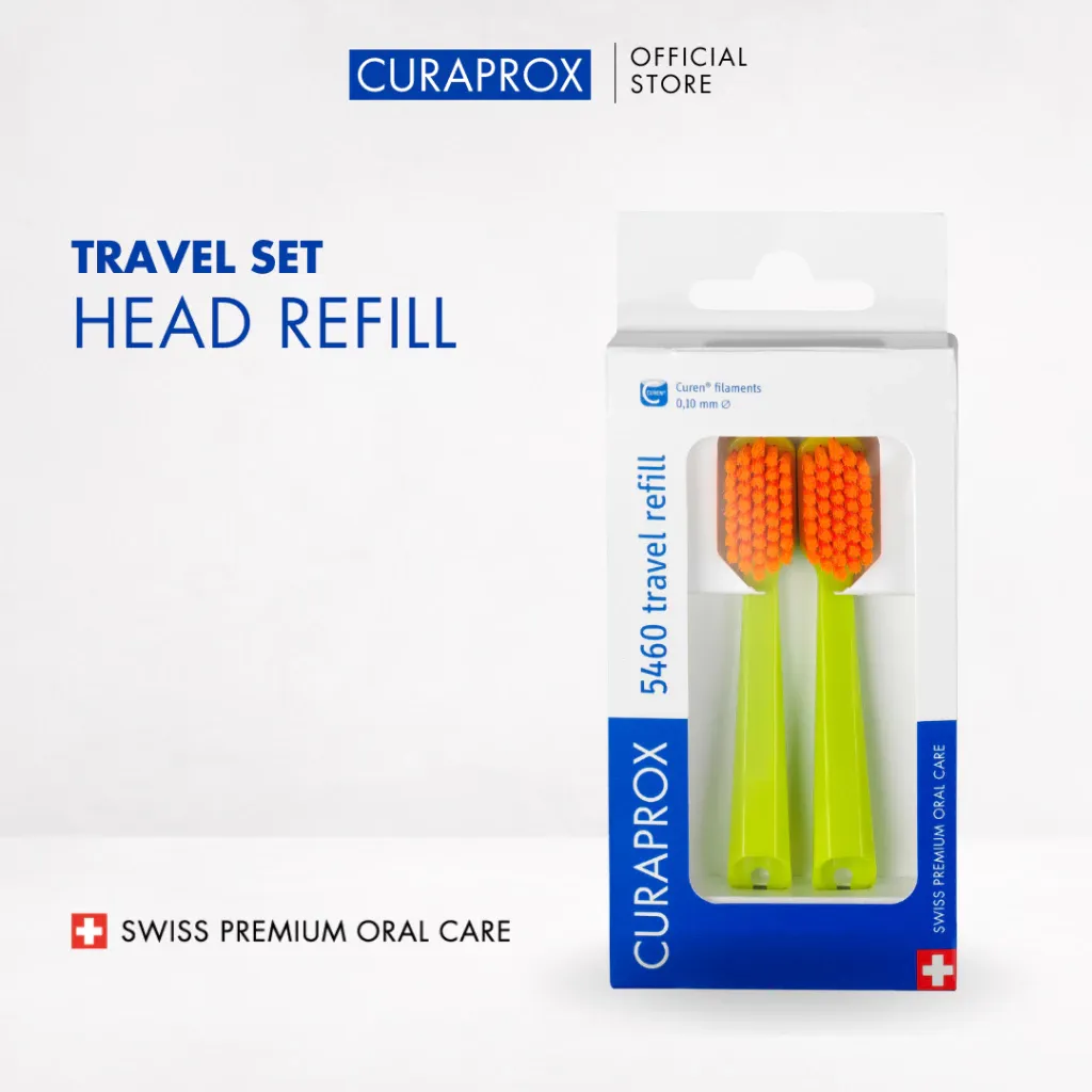 Curaprox Travel Head Refill Duo 2 Pcs. for Set CS 5460 Ultra Soft Toothbrush