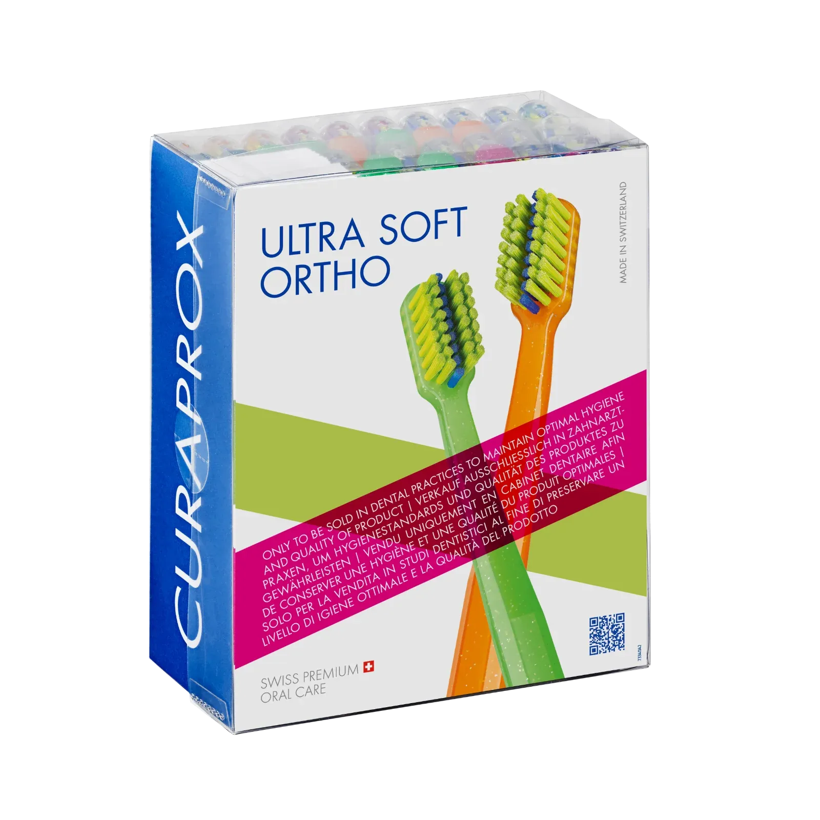Curaprox CS 5460 Ortho Ultra Soft Toothbrush – Chairside Box (36 Pieces)