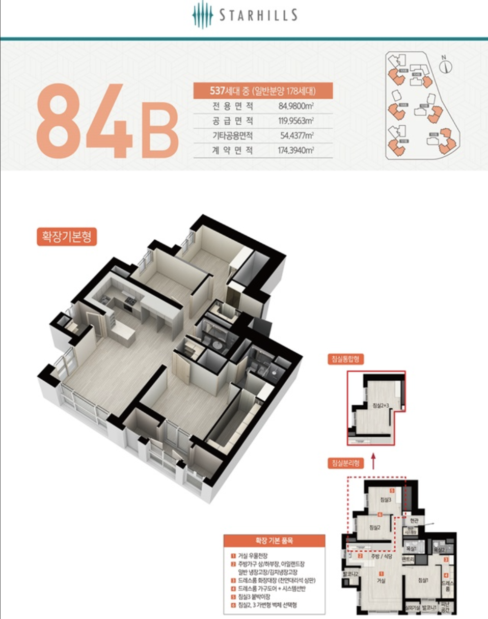 84B 타입 평면도