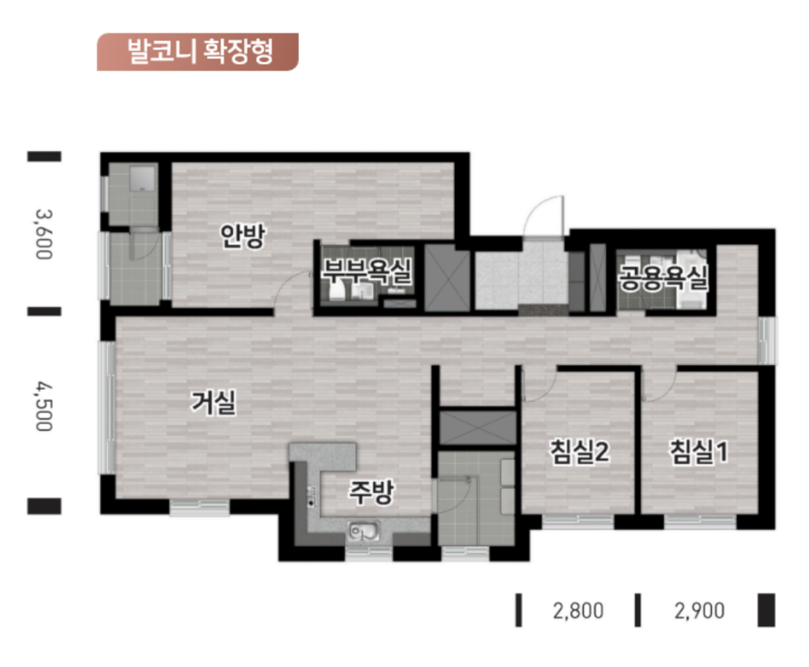 84C 타입 평면도