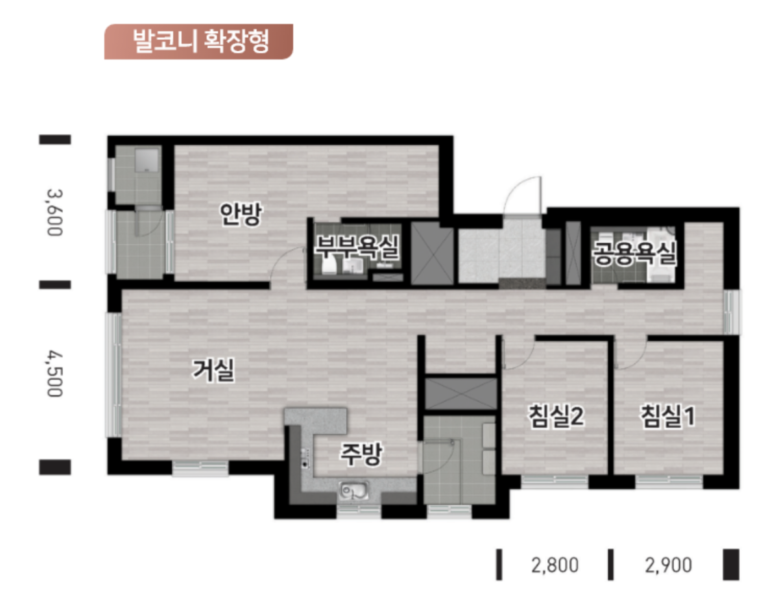 84C 타입 평면도
