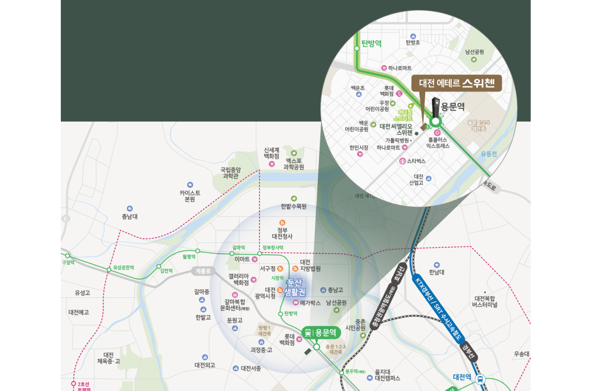 대전 에테르 스위첸(임의공급 2차) 단지배치도