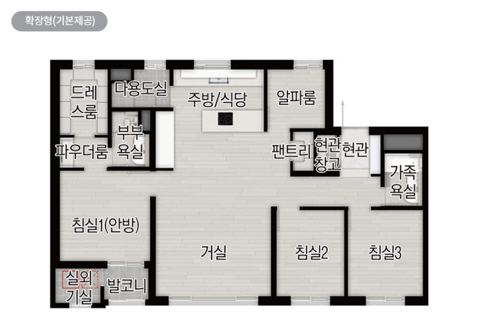 84A 타입 평면도