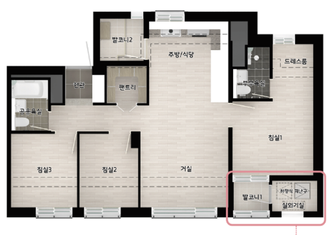 55A 타입 평면도
