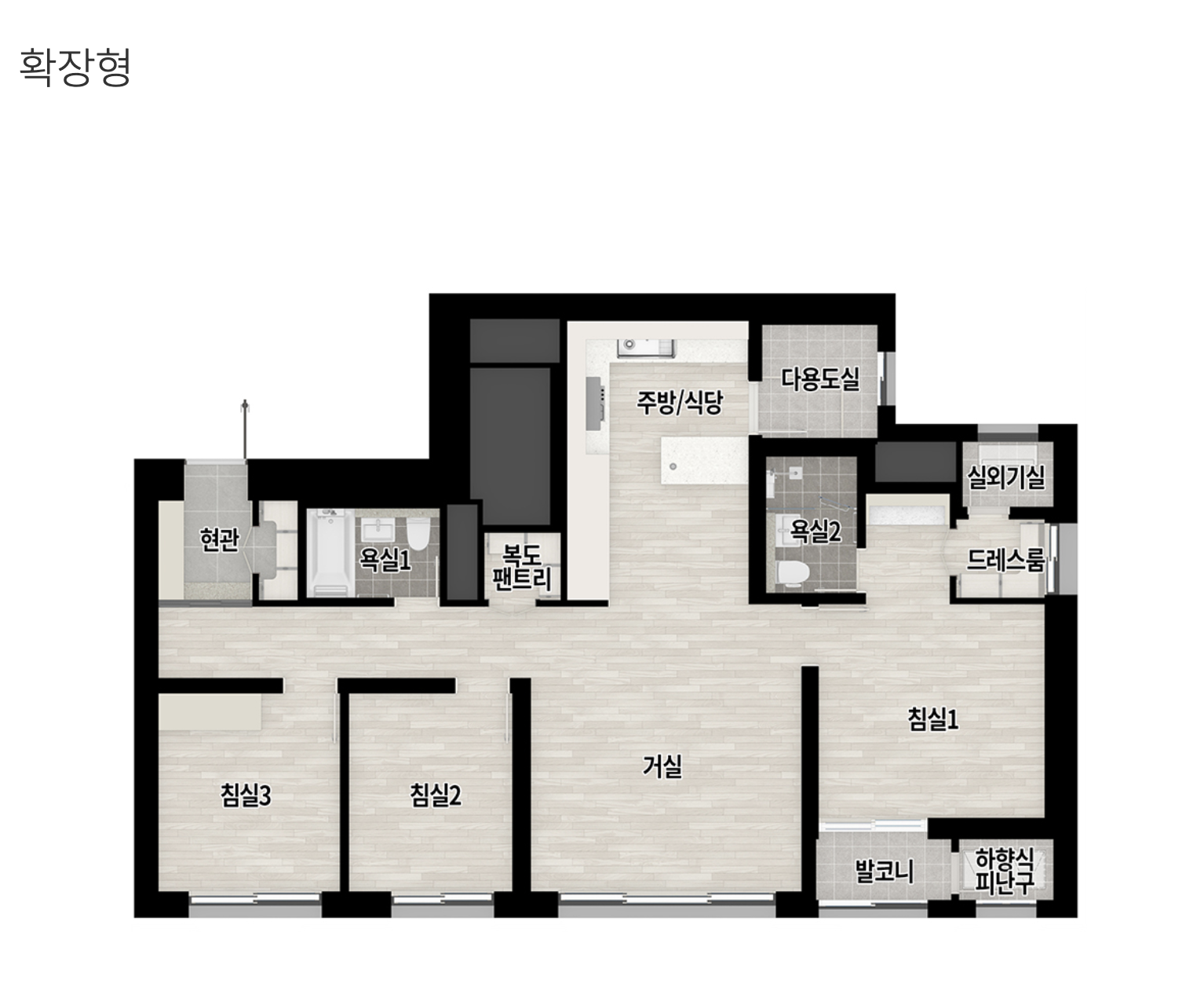 84A 타입 평면도