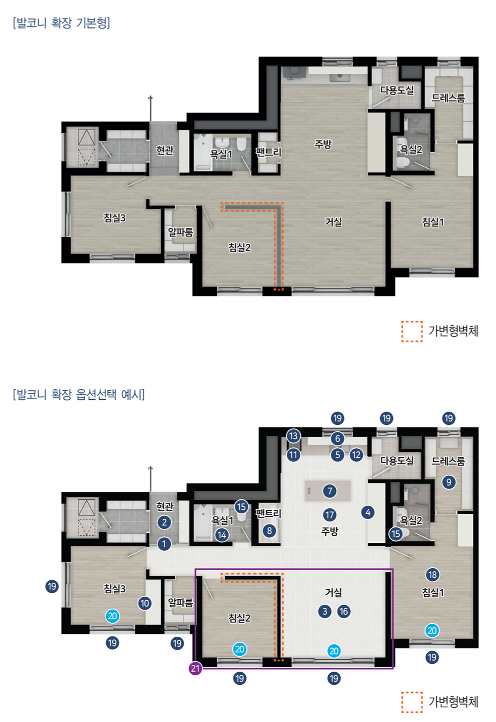 74 타입 평면도
