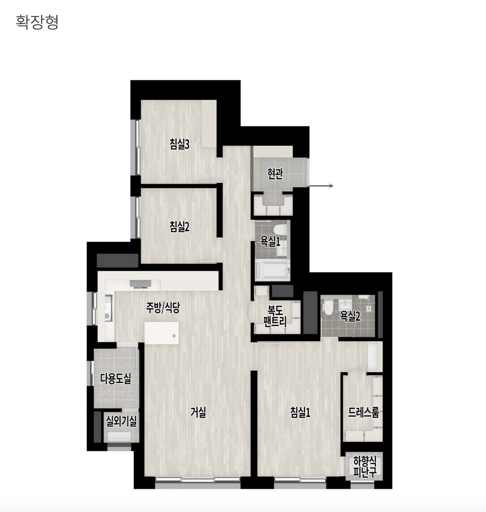 84D 타입 평면도