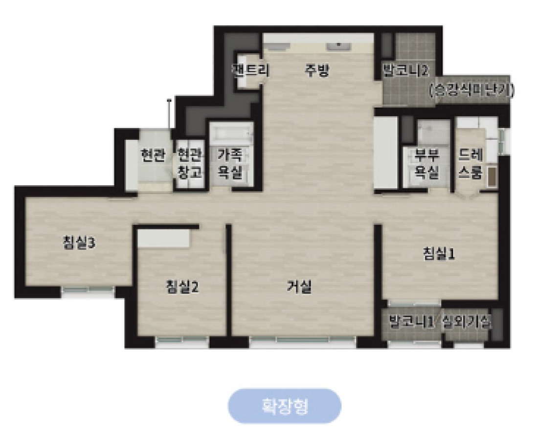 84D 타입 평면도