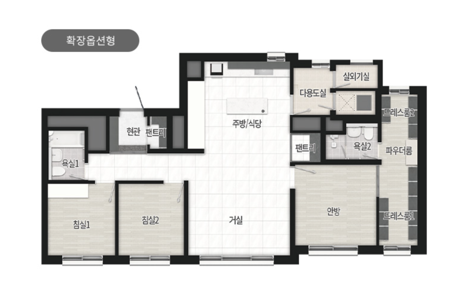 84B 타입 평면도