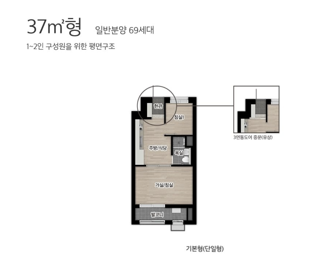 37 타입 평면도