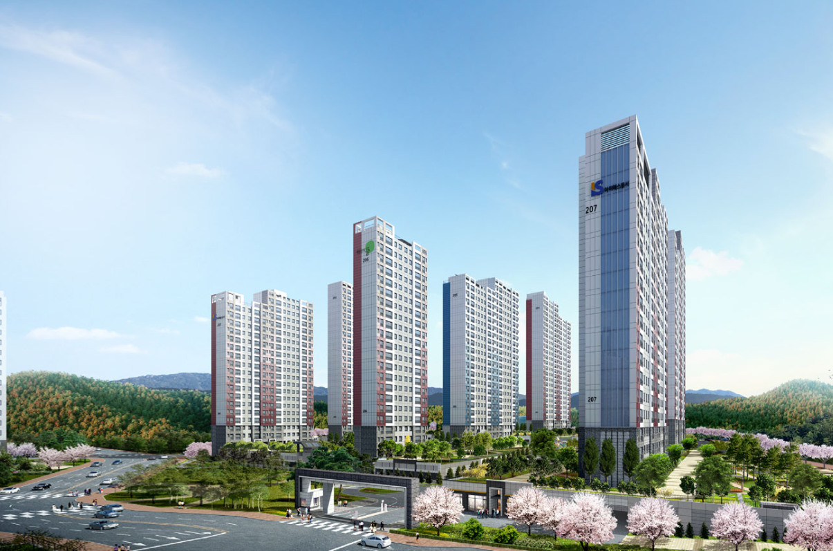창원 센트럴파크 에일린의 뜰 조감도
