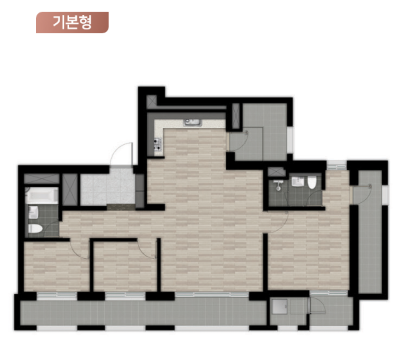 84B 타입 평면도