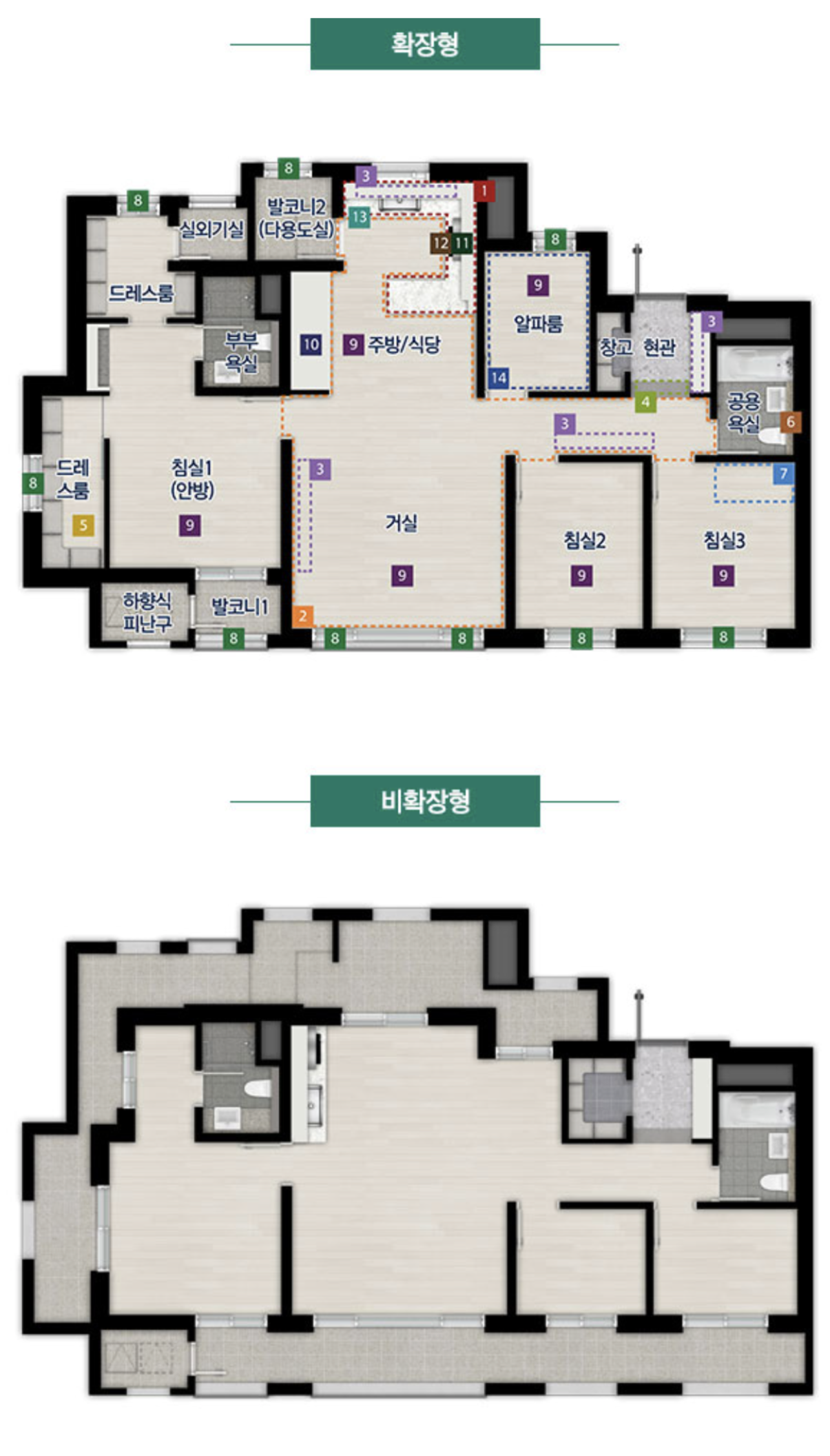 84E 타입 평면도