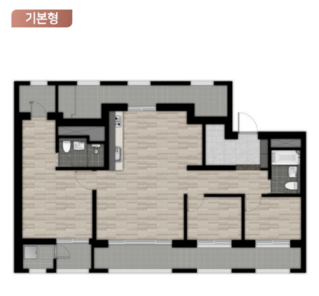 84A 타입 평면도