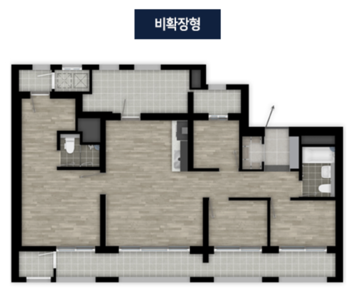 84A 타입 평면도