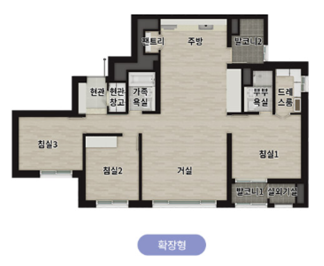 84C 타입 평면도