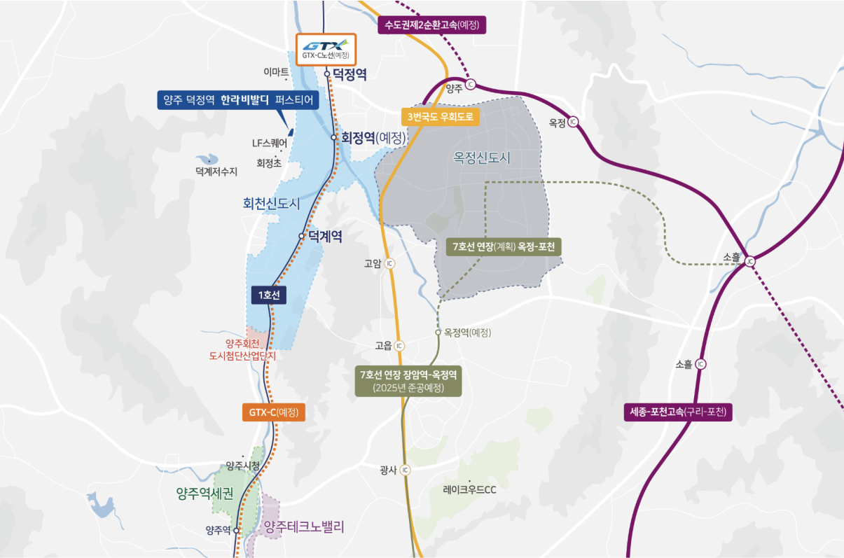 양주 덕정역 한라비발디 퍼스티어 단지배치도