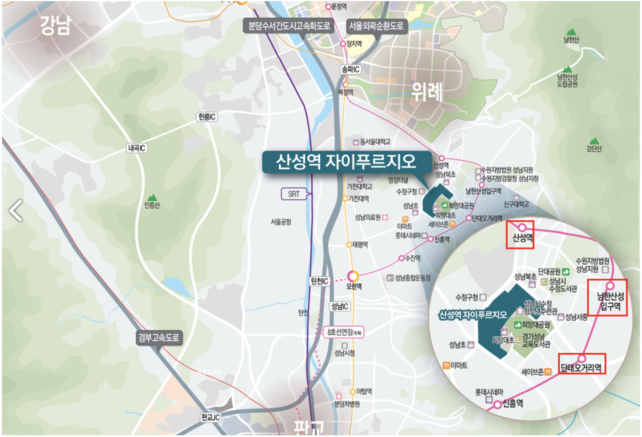 산성역자이푸르지오(취소 후 재공급) 조감도