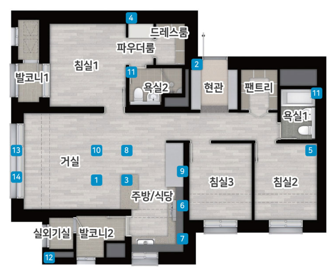 78B 타입 평면도