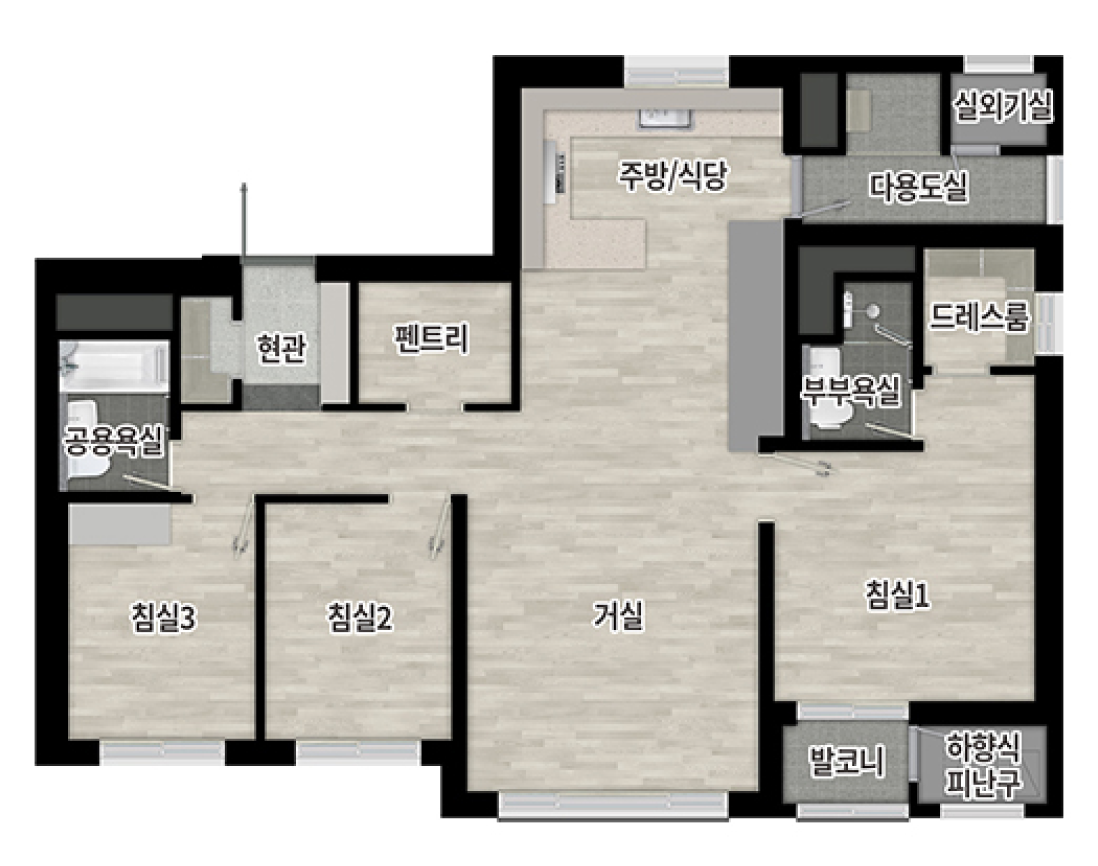 84C 타입 평면도
