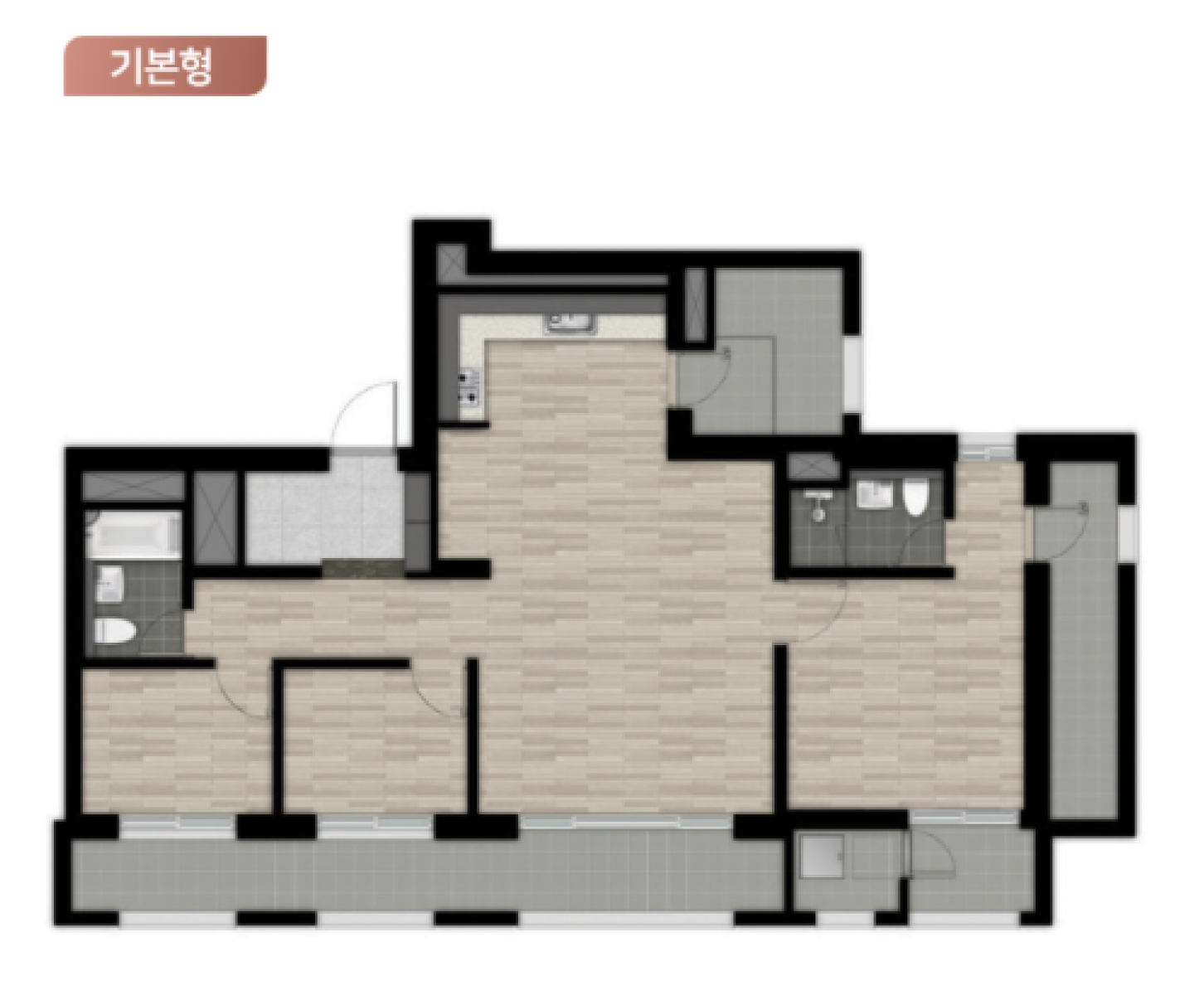 84B 타입 평면도