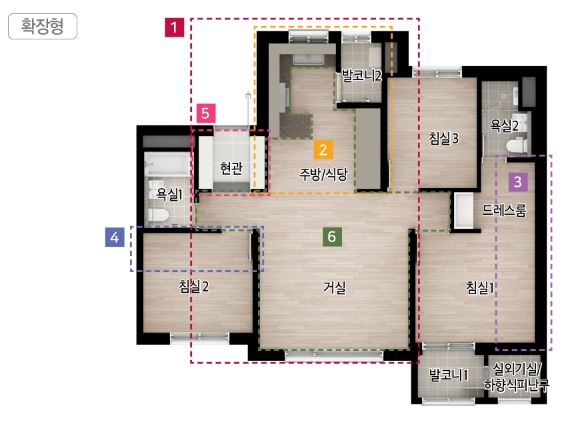 75A 타입 평면도
