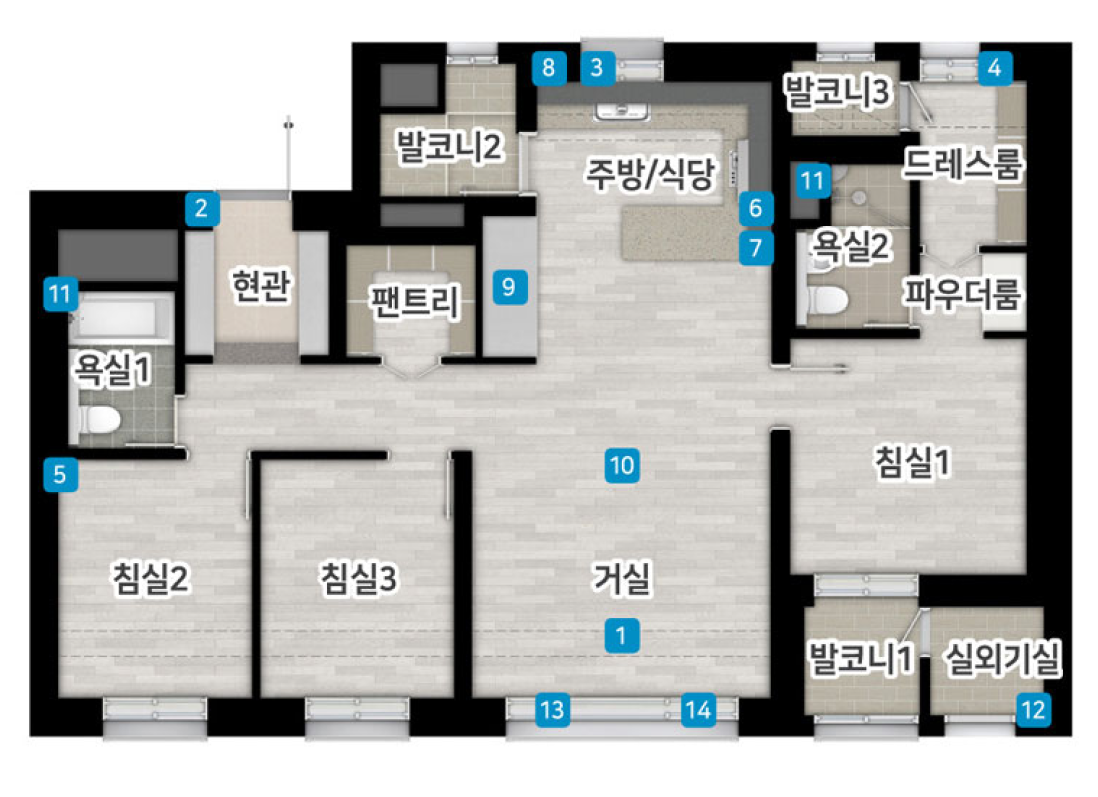 78A 타입 평면도