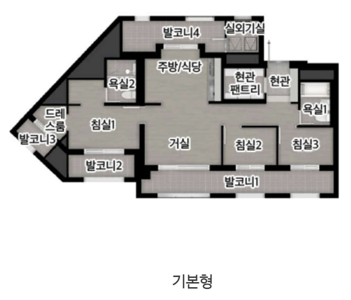 68B 타입 평면도