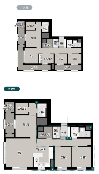 84A 타입 평면도