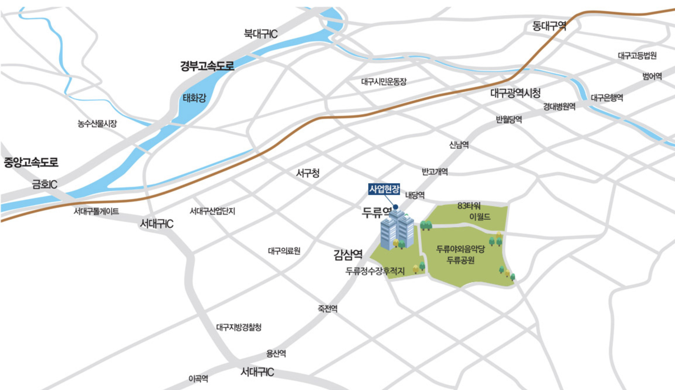 두류센트레빌 더 파크 입지환경