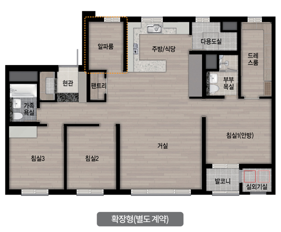 84A 타입 평면도