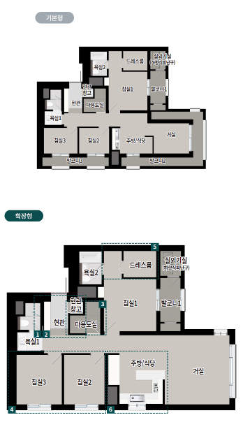 84C 타입 평면도