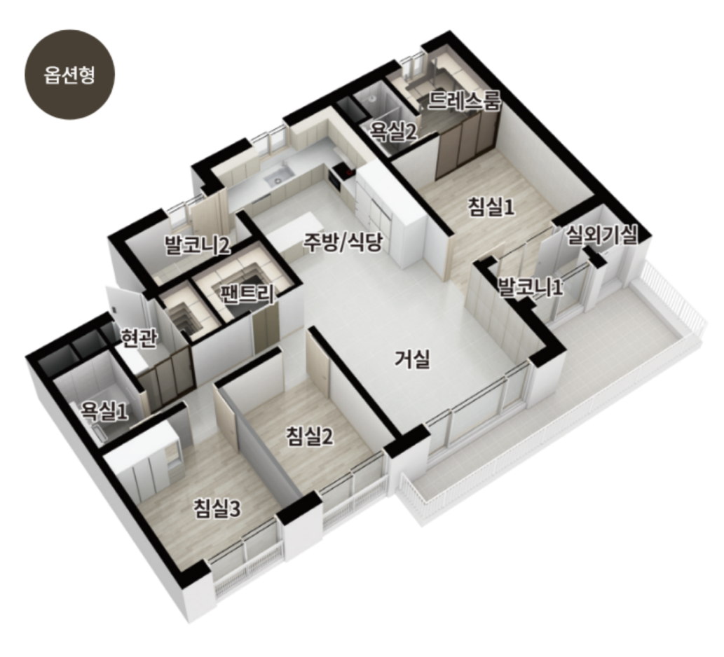 84D 타입 평면도