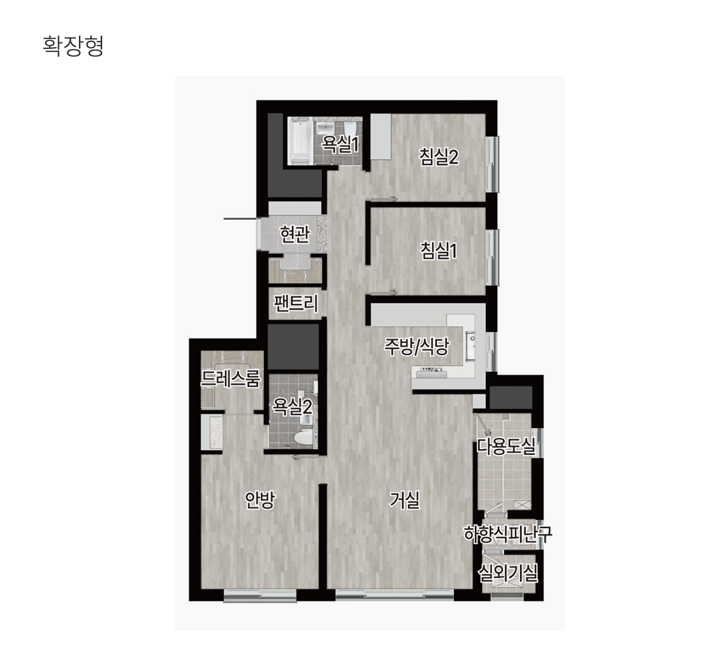 84C 타입 평면도