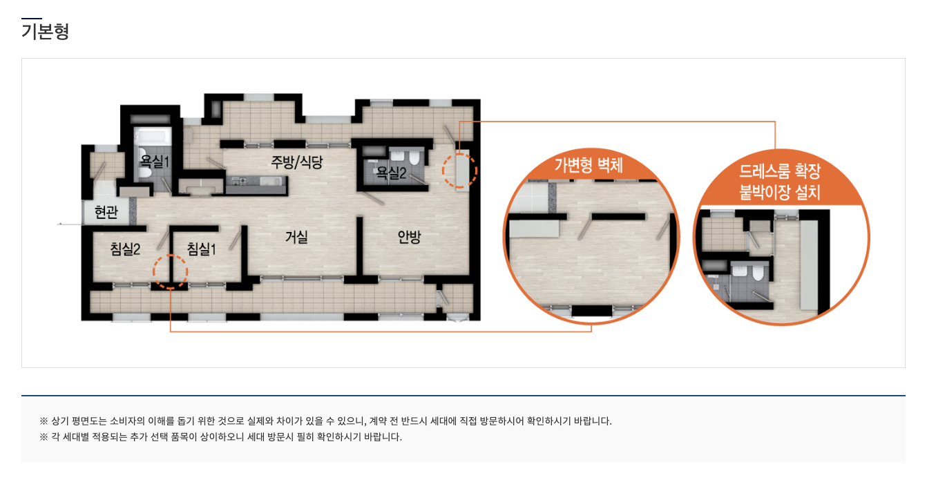 74B 타입 평면도