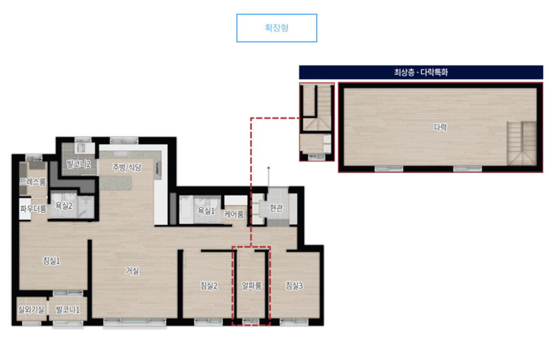 84C 타입 평면도
